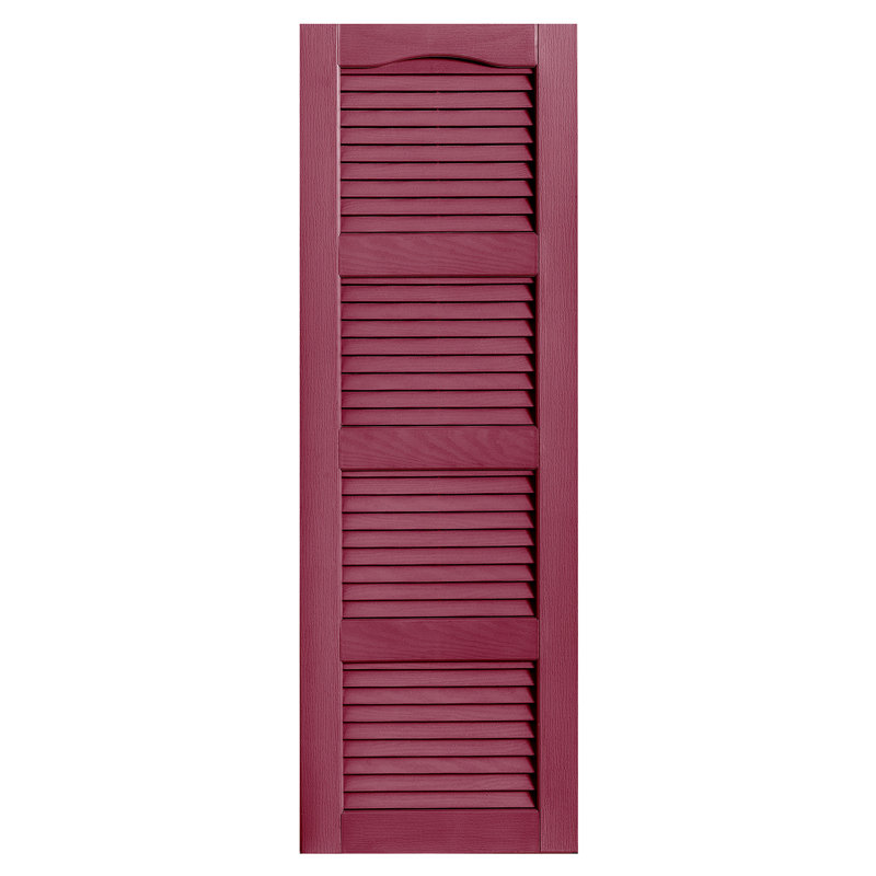 Paire de volets à persiennes cathédrale style quadruple ouverts, 43 po, Baie, 16"