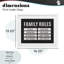 «Family Rules», impression encadrée noire simple sous verre, conception par SD Graphics Studio-2055790336-2055790337