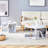 Minimalist Patterns Coffee Table Set.MDF Coffee Table-1819844470