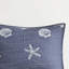 Literie réversible 4 pièces en coton bleu marine avec courtepointe rembourrée et grand, facile à nettoyer-122457729-122457730