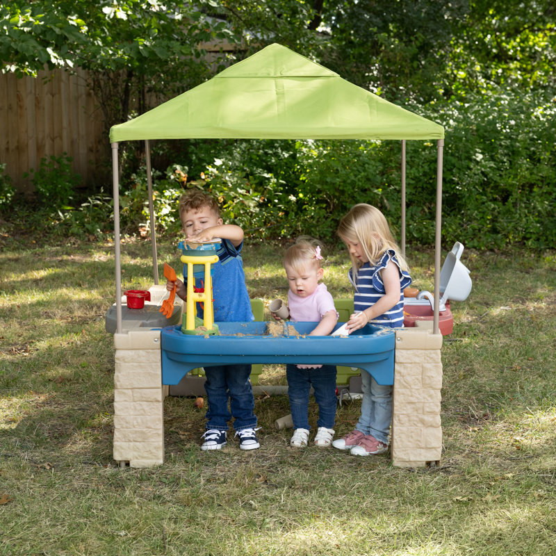 Outdoor Playhouse All Around Playtime Patio With Canopy Step2 All