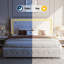 Braiya Upholstered Bed-631845202-631845203