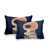 Coral/Navy Blue/Beige