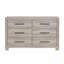 Six-Drawer Dresser 1Pc Wooden Contemporary Design Bedroom Furniture