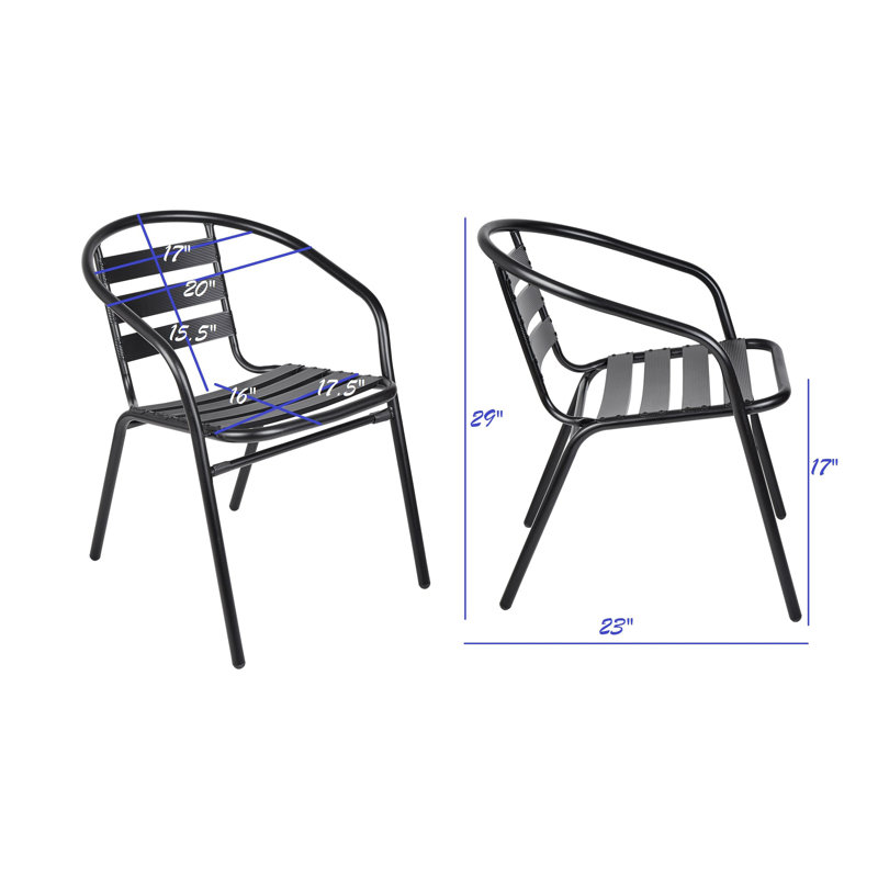 Premium All-Weather Wicker Outdoor Stacking Dining Armchair