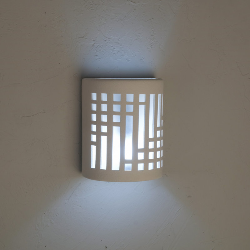 Coan 10" High Ceramic Outdoor Wall Light, LED Bulb Included