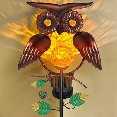 Hoxsie Garden Solar Lights Outdoor Owl Decor
