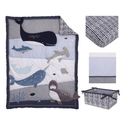 Nojo Sails Seas the Day 4 Piece Crib Bedding Set