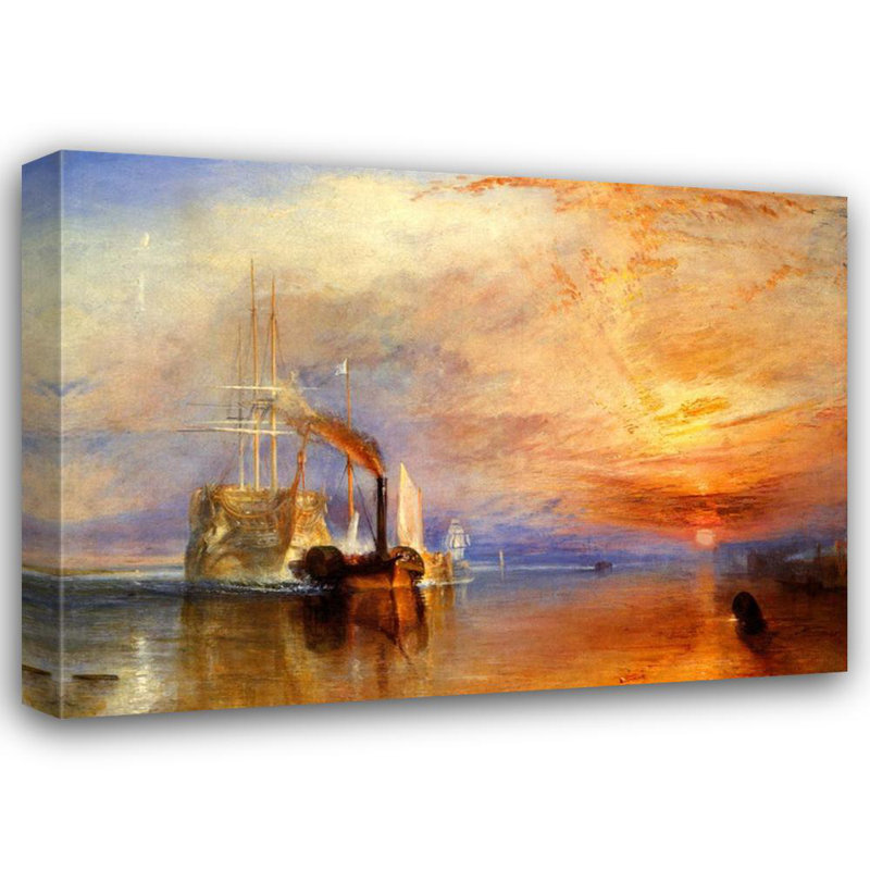 The Fighting «Temeraire» a tiré jusqu'à sa dernière couchette pour être brisée, H 17 po x l 24 po