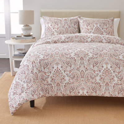 Ensemble d'édredon réversible en percale à tissage traditionnel - Kalampur
