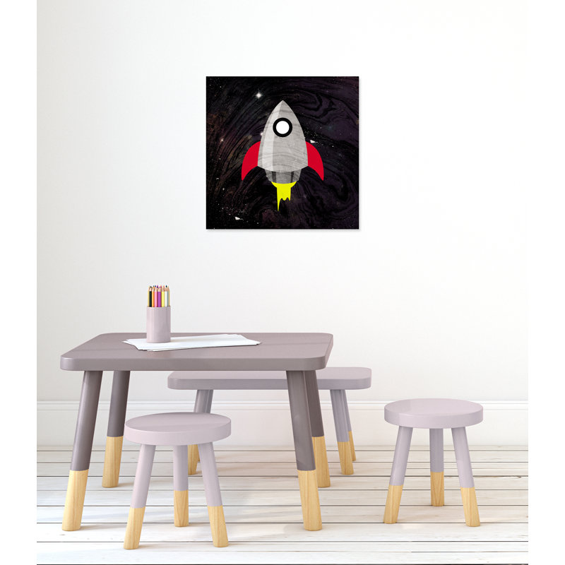 «Spaceship Adventure», art sur toile, H 24 po x l 24 po x P 1,5 po