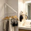 Space-Saving Wall Mounted Folding Aluminum Clothes Rack Hanger