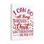 Christ Who Strengthens Philippians 4:13 - Wrapped Canvas Print-275019217