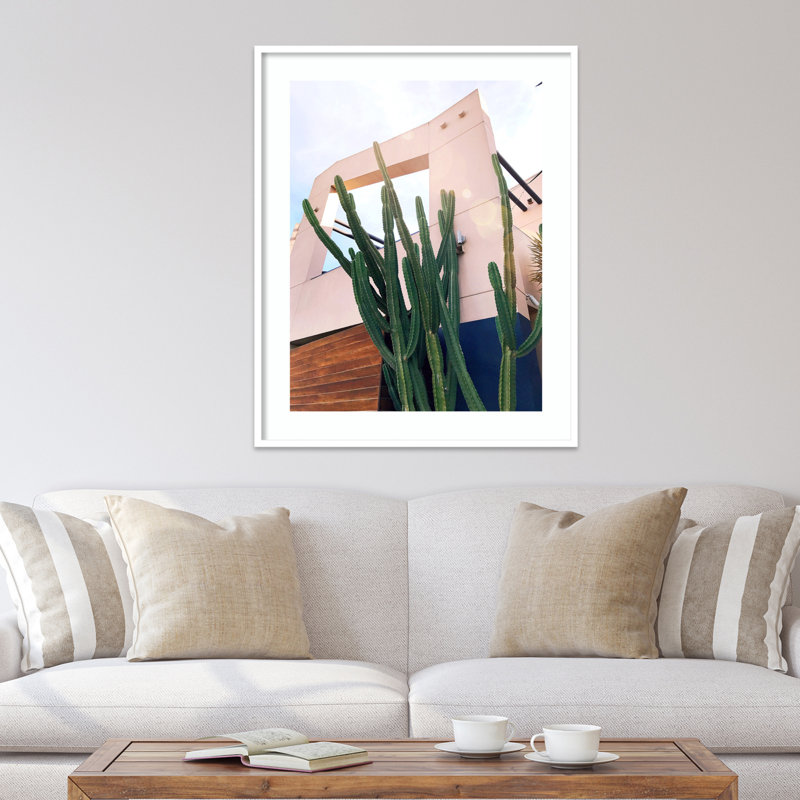 Abbot Kinney Blvd by Rachel Dowd, White Framed, 41.38" H x 33.38" W x 0.875" D