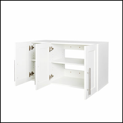 Armoire de rangement murale empilable, vaste espace et conception durable pour l'organisation à la maison