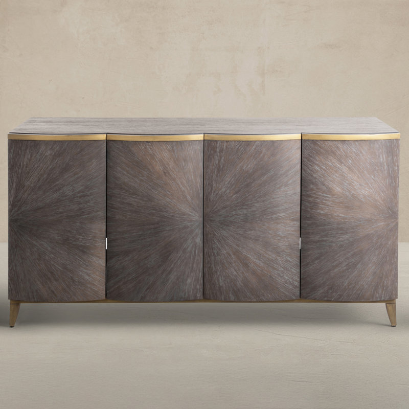 Pete 60" Wide Mindi Solid Wood Sideboard