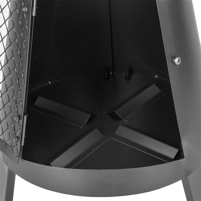 Convex Steel Wood Pellets Smokeless Chimnea