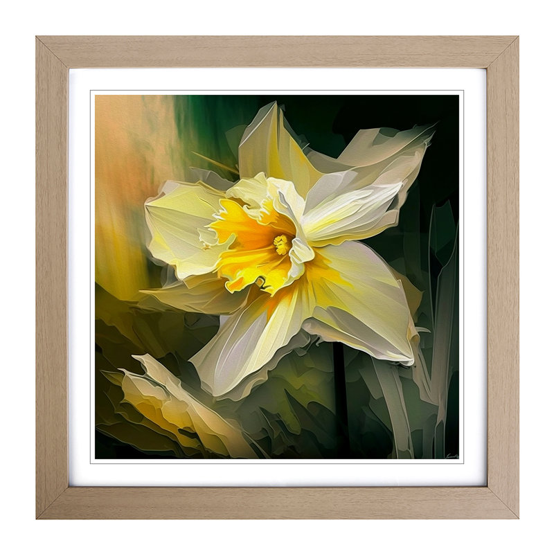 Single Picture Frame Print on Wood, Oak