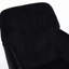 Chaise de travail ergonomique Home Base - base en métal, siège en velours doux, dossier en relief, coussin pivotant noir confortable pour bureau,-132960751