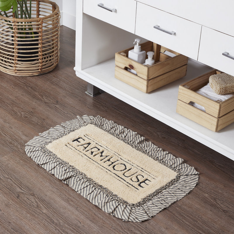Tapis de bain Sawyer Mill, L 20 po x L 30 po, Crème foncé