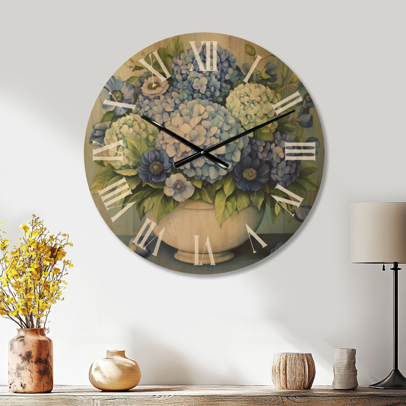 Solid Wood Analogue Wall Clock, Large