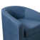 Amdanda Upholstered Swivel Barrel Chair Metal Linen Accent Chair