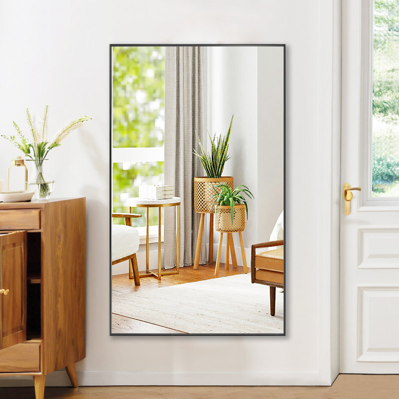 Mckaylin Balhar Rectangle Metal Framed Full Length Mirror, 36" x 60"
