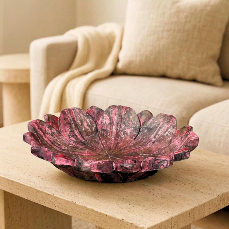 Derrol Solid Wood Decorative Bowl