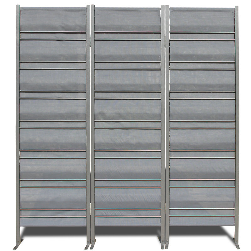 Abraheem 180cm W x 195cm H 3 - Panel Folding Room Divider