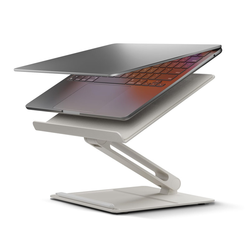 Metal Monitor Stand, White