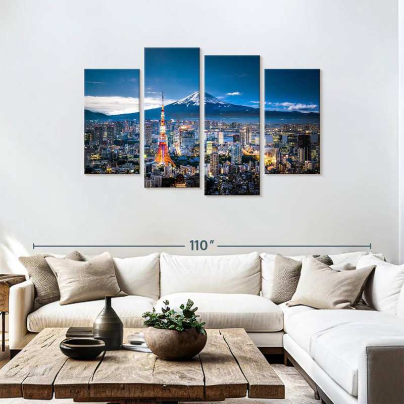 Hannes, tokyo, paysage urbain, H 48 po x l 75 po
