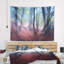 Tapisserie «Schafer Landscape Mysterious Fairytale» en bois vert-28505740