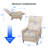 Electric 2-Point Massage Upholstered Push Back Recliner with Silent Motor-1687077644