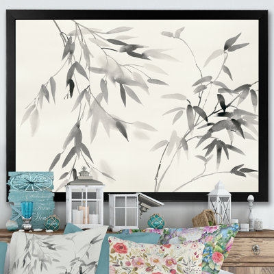 « bambou leaves ii »-reproduction d’image sur toile