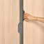 2 Door Solid + Manufactured Wood Wardrobe