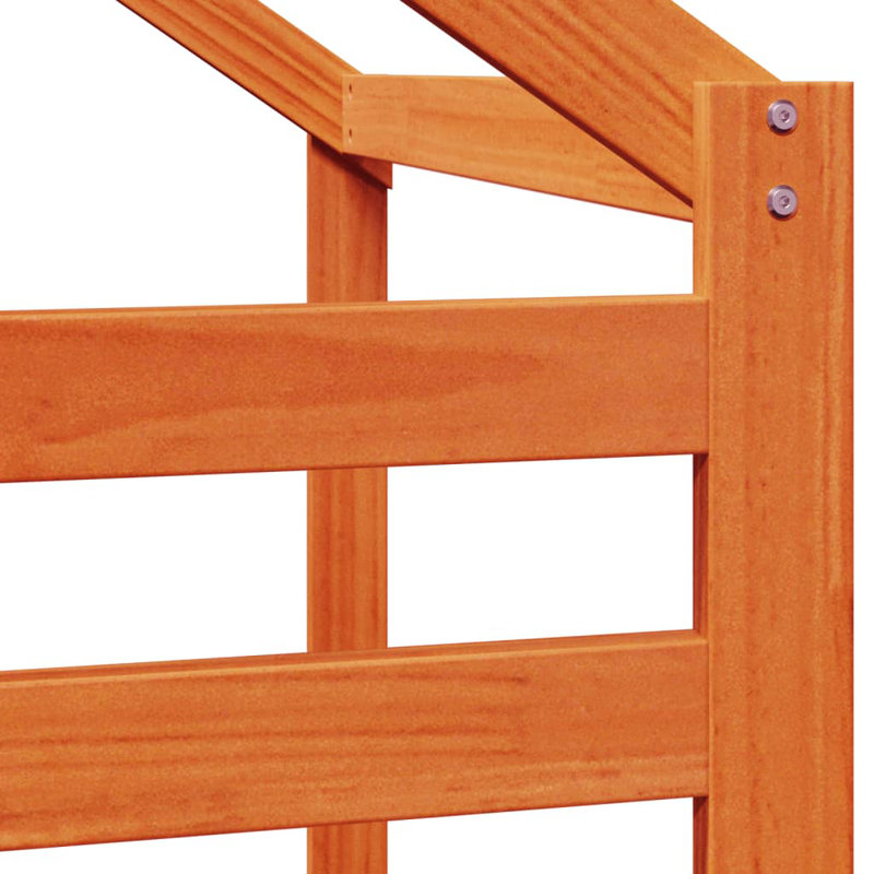 Fedler Bunk Bed Accessories, 113cm H x 198cm L x 87cm W, Wax Brown
