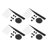 5-Arm Candle Holder Set Of 4-1264554510