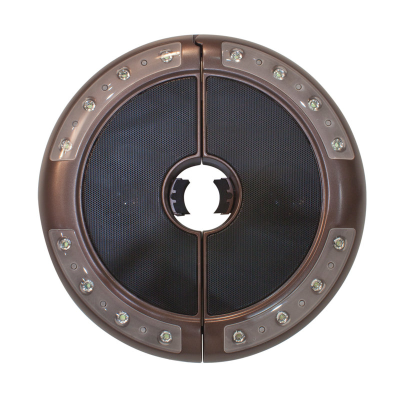 Lumière de parasol Luna avec haut-parleur Bluetooth, Bronze