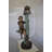 Boy Sitting on a Tree with Mailbox Bronze Statue -  Size: 22"L x 23"W x 49"H. 