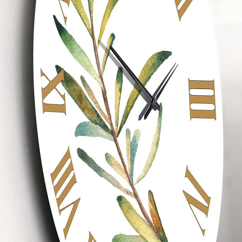 Feuille de romarin - Horloge murale traditionnelle, Petit