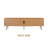 Doud TV Stand with 3 - 4 Doors for TVs up to 75’’, Media Console with Vertical Groove Design and Metal Legs, Modern Entertainment Center for Living Room and Bedroom, Effortless Assembly-955401315-955401314