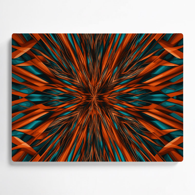 Art mural noir Op Art 66, H 16 po x l 20 po