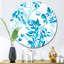 Turquoise, feuilles et baies sur fond blanc-68856556