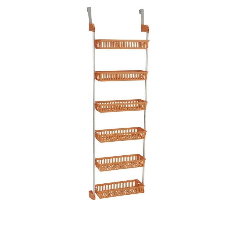 Grid Storage Baskets with Hooks Over Cabinet Door Organizer Wire