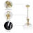 Aliette Modern Clear Glass Dome Pendant Light -560077161