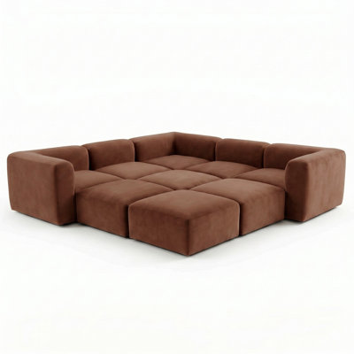 Canapé modulaire surdimensionné 9 pièces Modern