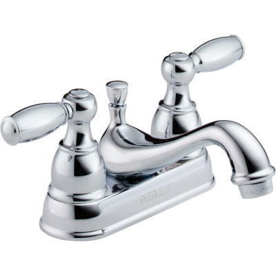 Centerset 2-handle Bathroom Faucet with Drain Assembly