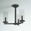 Plafonnier semi-encastré cylindrique de style lustre à 3 lumières de 18 po Dalleas-210808116