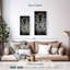 Tigre bleu sur toile-82396669