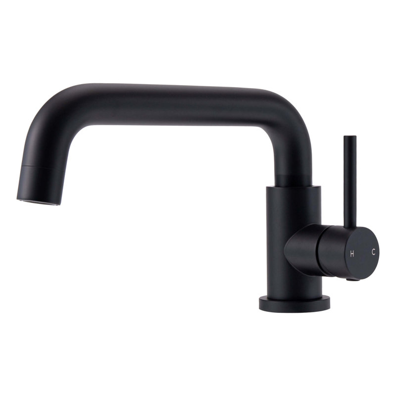 Single Hole Single Handle Bathroom Faucet, Matte Black
